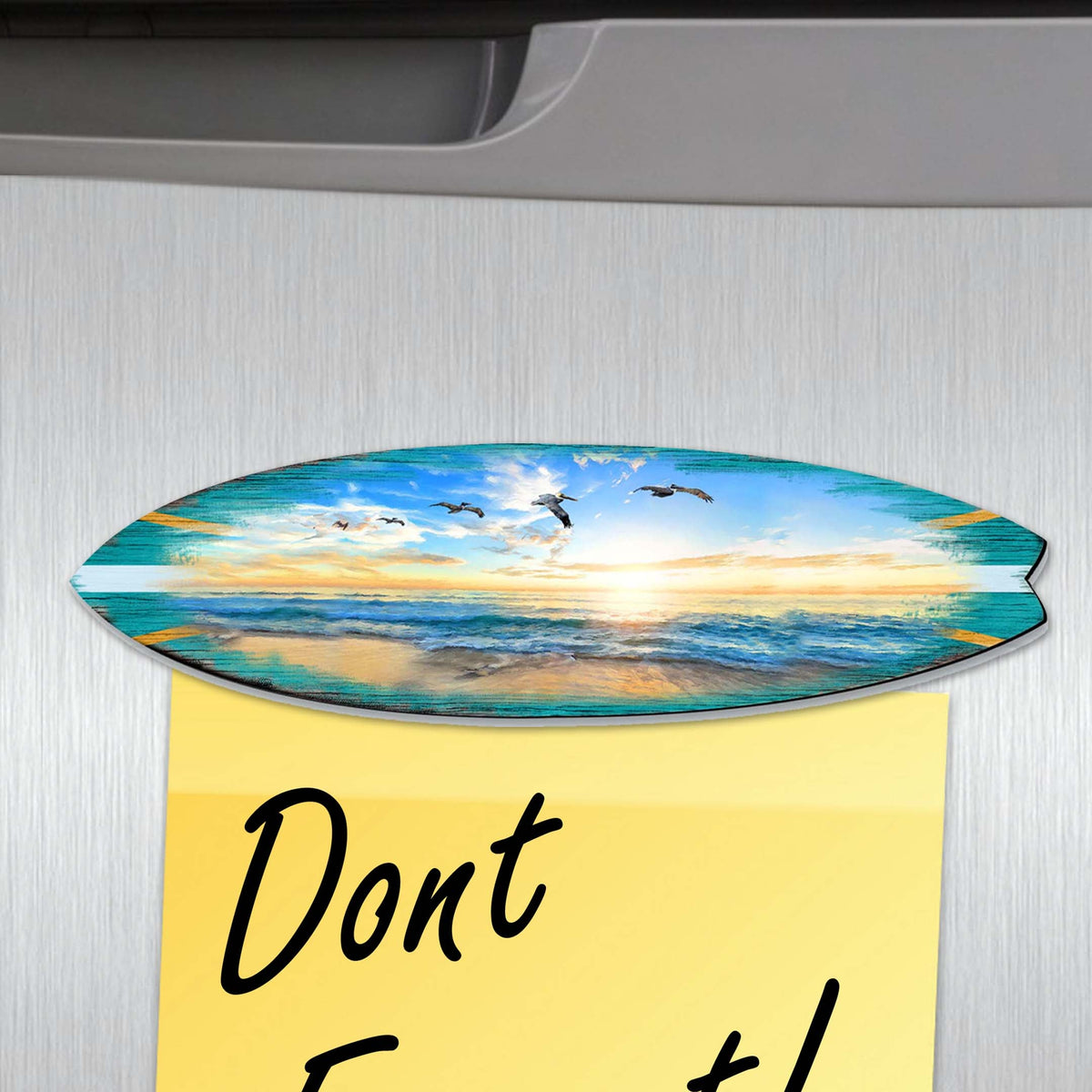 Surfboards Decorative Eco Wood Magnets Set of 6 by G. Debrekht - Coastal Decor - 8090066G-S6