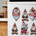 Magical Baby Santa Decorative Eco Wood Magnets Set of 6 by Jamie Mills-Price - Christmas Santa Snowman Décor - 8090051G-S6
