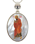 Saint Paul Silver Plated Mother of Pearl Necklace - 43035