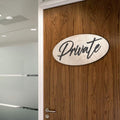 Private sign, No entry sign, Business sign, Home sign, Made in the USA sign, Made from wood - 320329