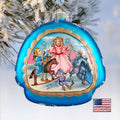 Nutcracker Rainbow Glass Ornament by G. DeBrekht - Christmas Decor - 756-006