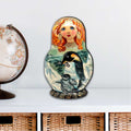 Penguin Matreshka Diminutive Wall Art by G. DeBrekht - Coastal Holiday Decor - 8113811M