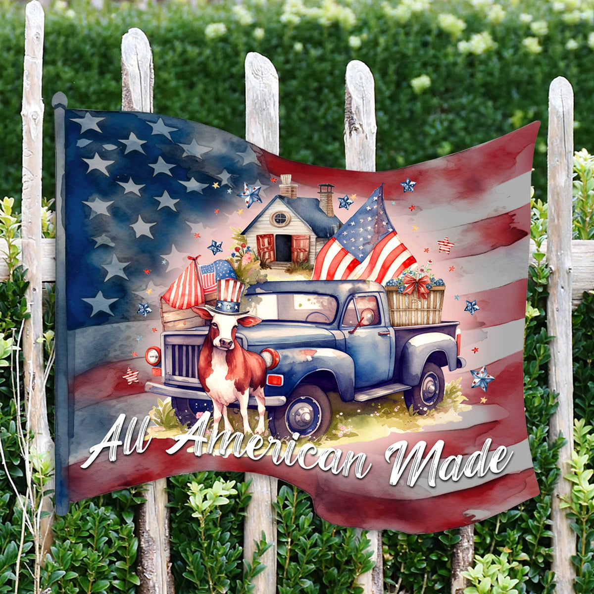 Front door welcome sign American Car flag United we stand All American Made Front porch Patriotic wreath Main entrance banner Red and White Welcome sign - Wooden front porch decor - 933109H