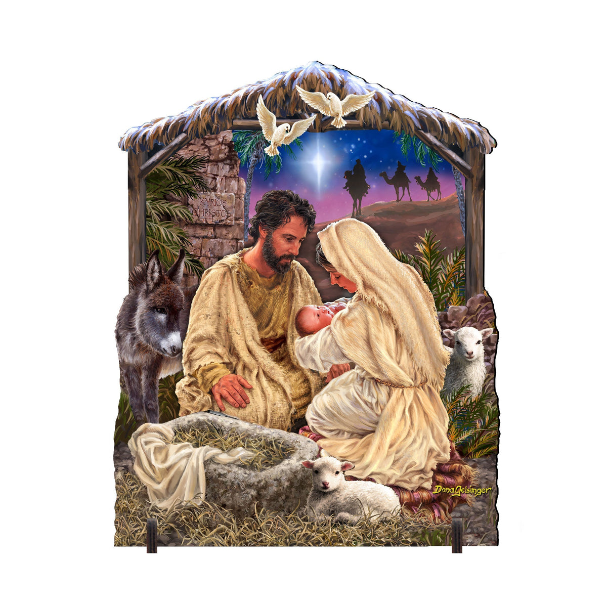 Jesus is Lord Outdoor Decor Yard Decor by D. Gelsinger - Nativity Holiday Decor - 8652813F