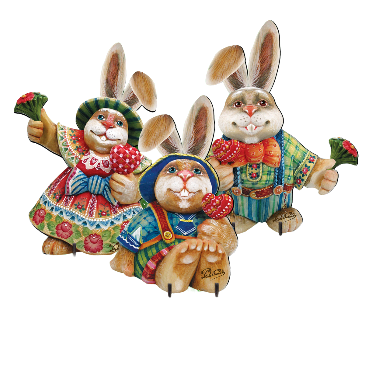 Drucker Easter Family Easter Yard Sign  by G. DeBrekht - Easter Spring Decor - 8154420-2F
