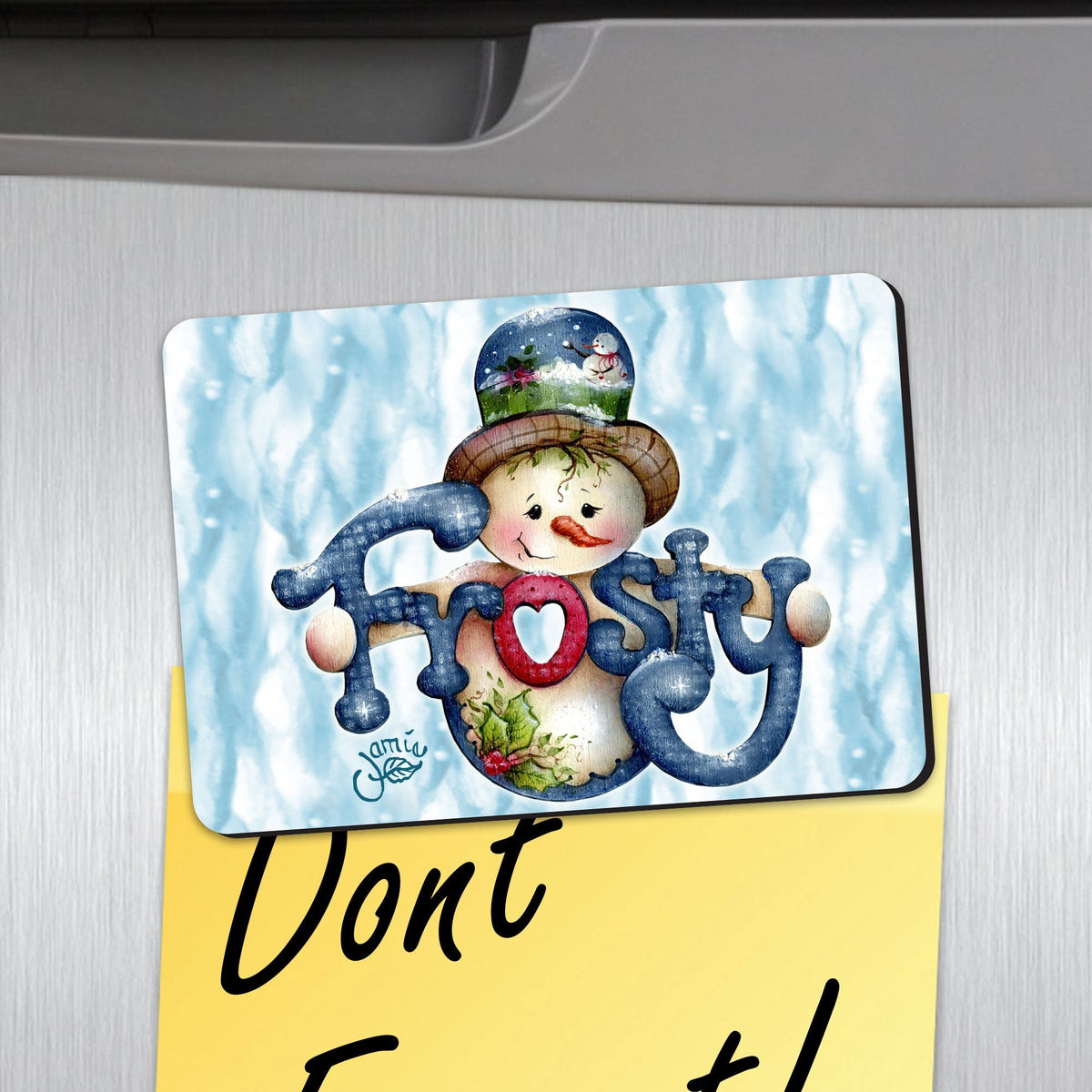 Frosty Shape Refrigerator Magnets Set of 3 by Jamie Mills-Price