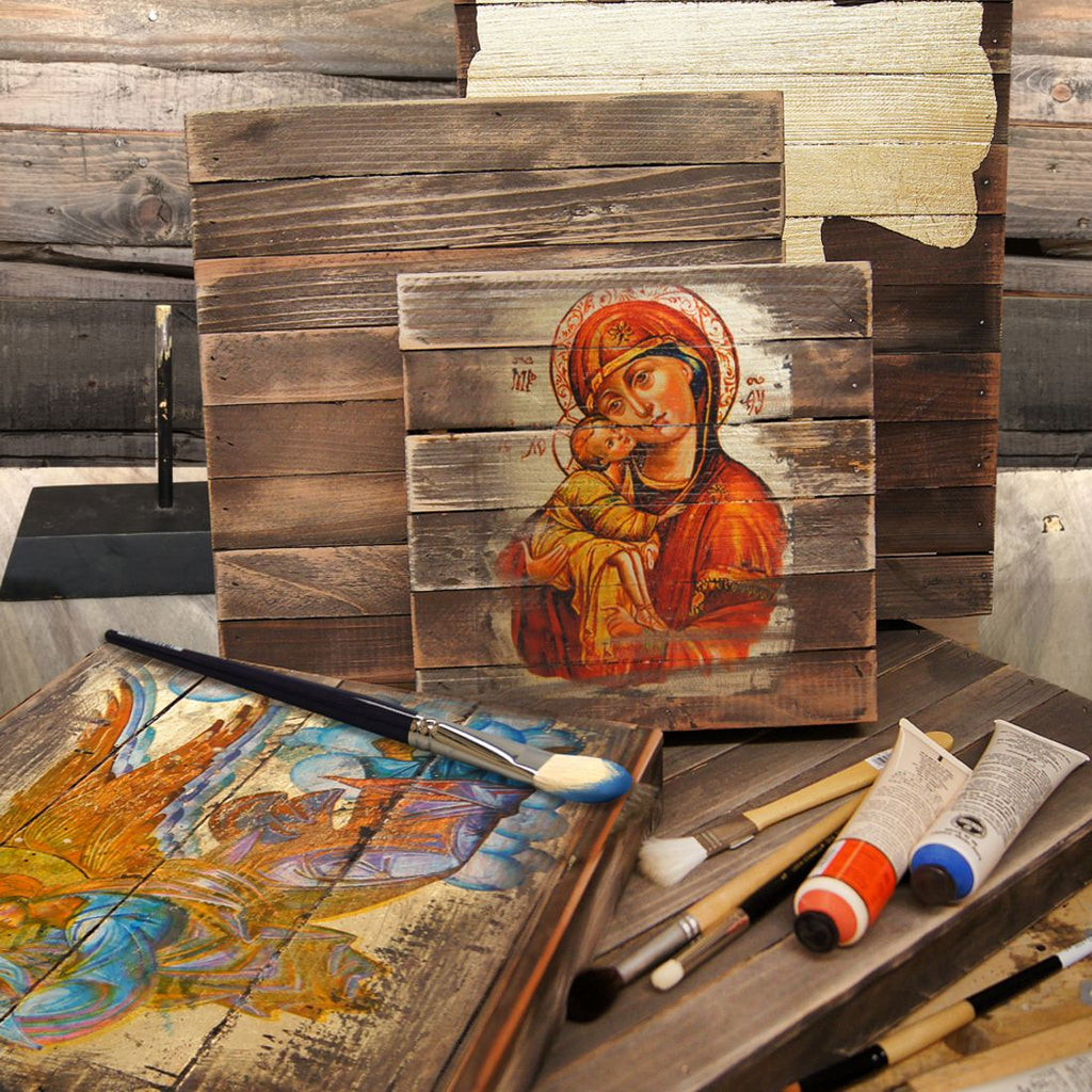 Saint Basil Wooden Gold Plated Religious Christian Sacred Icon - Inspirational Icon Decor - 85053