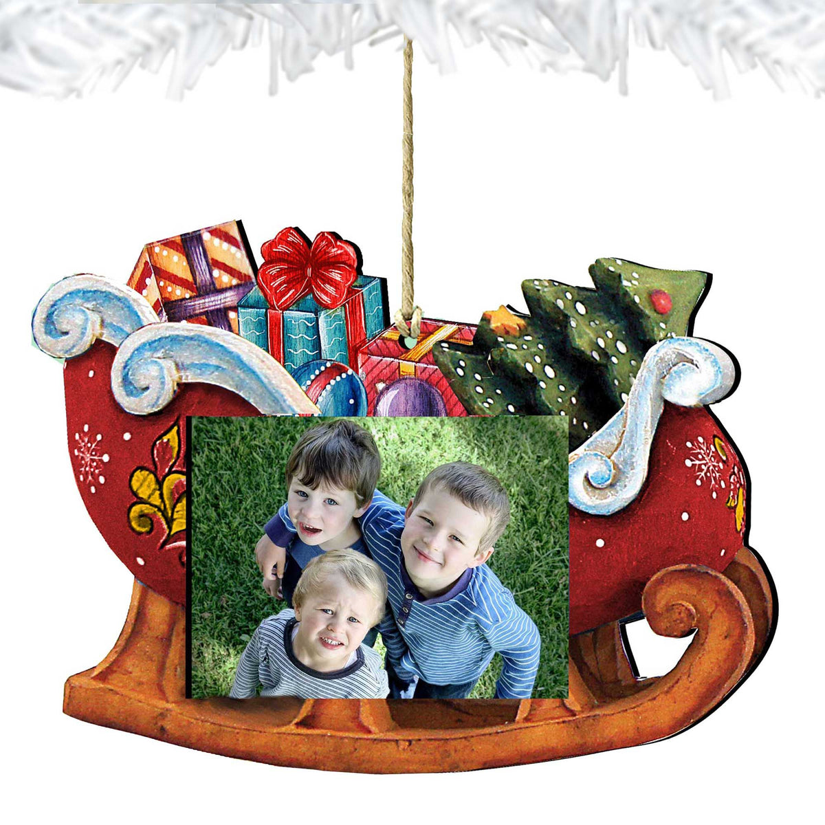 Christmas Gifts Picture Frame Ornaments - Ornament for Photo - Christmas Santa Snowman Decor - 8112047-PF