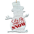 Rustic Happy Snowman Wooden Ornament Decor Tree Ornament 8198801