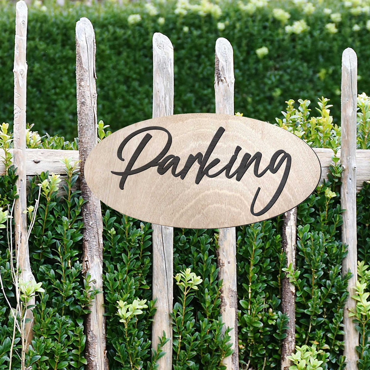 Parking sign, Business sign, Made in the USA sign, Made from wood, Weather resistant - 320327