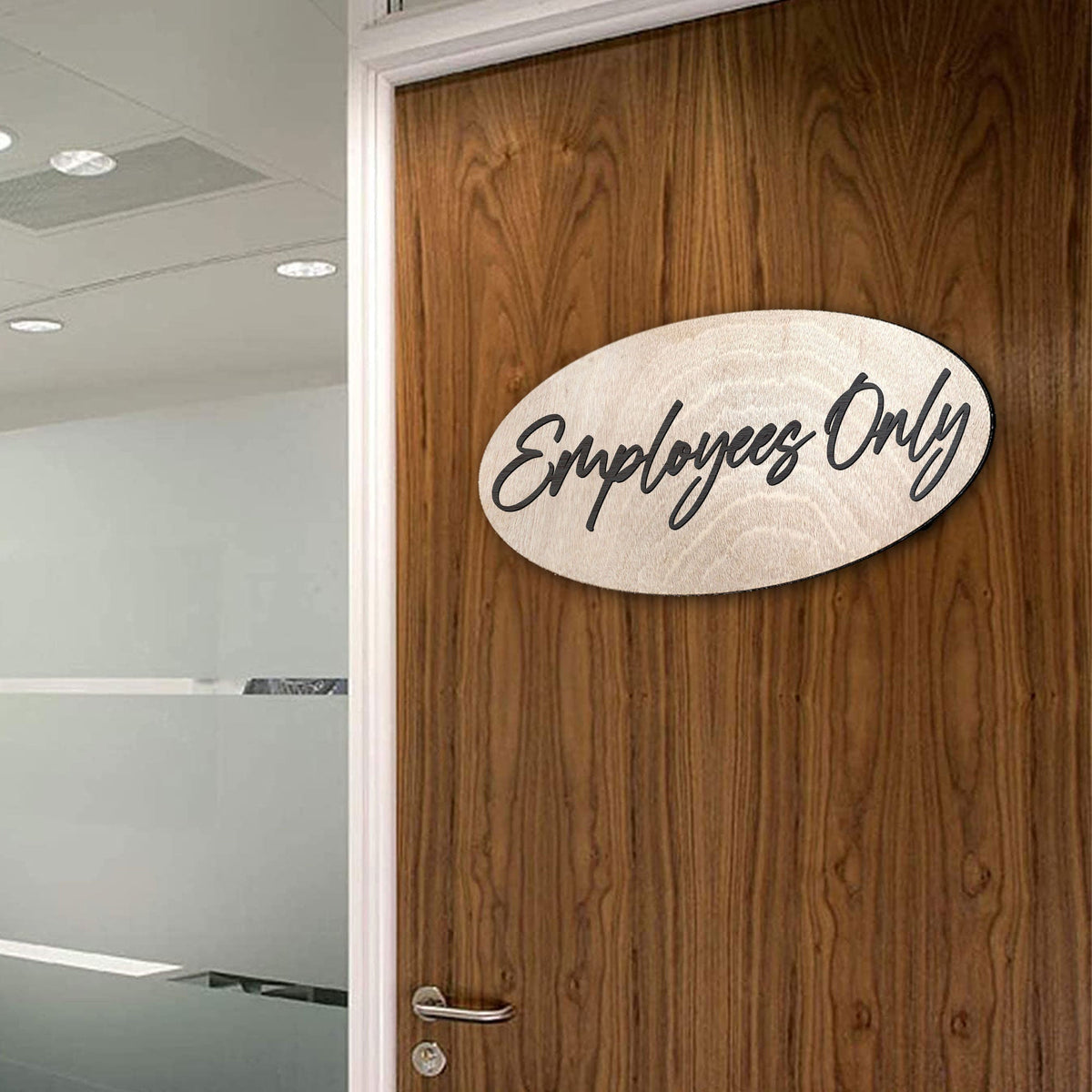 Employees Only Sign, Made in the USA sign, Business sign, warning sign, Birch wood sign - 320315