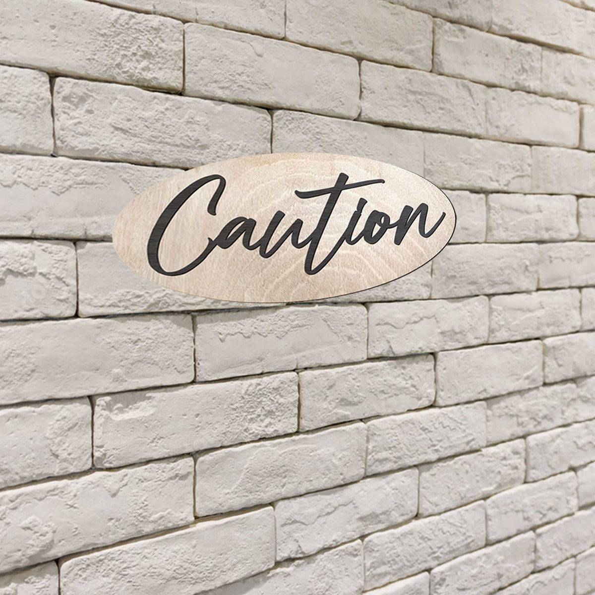 Caution Sign, Warning Sign, Wood Sign, indoor and outdoor Sign, weather resistant Sign, Informational Signs - 320313