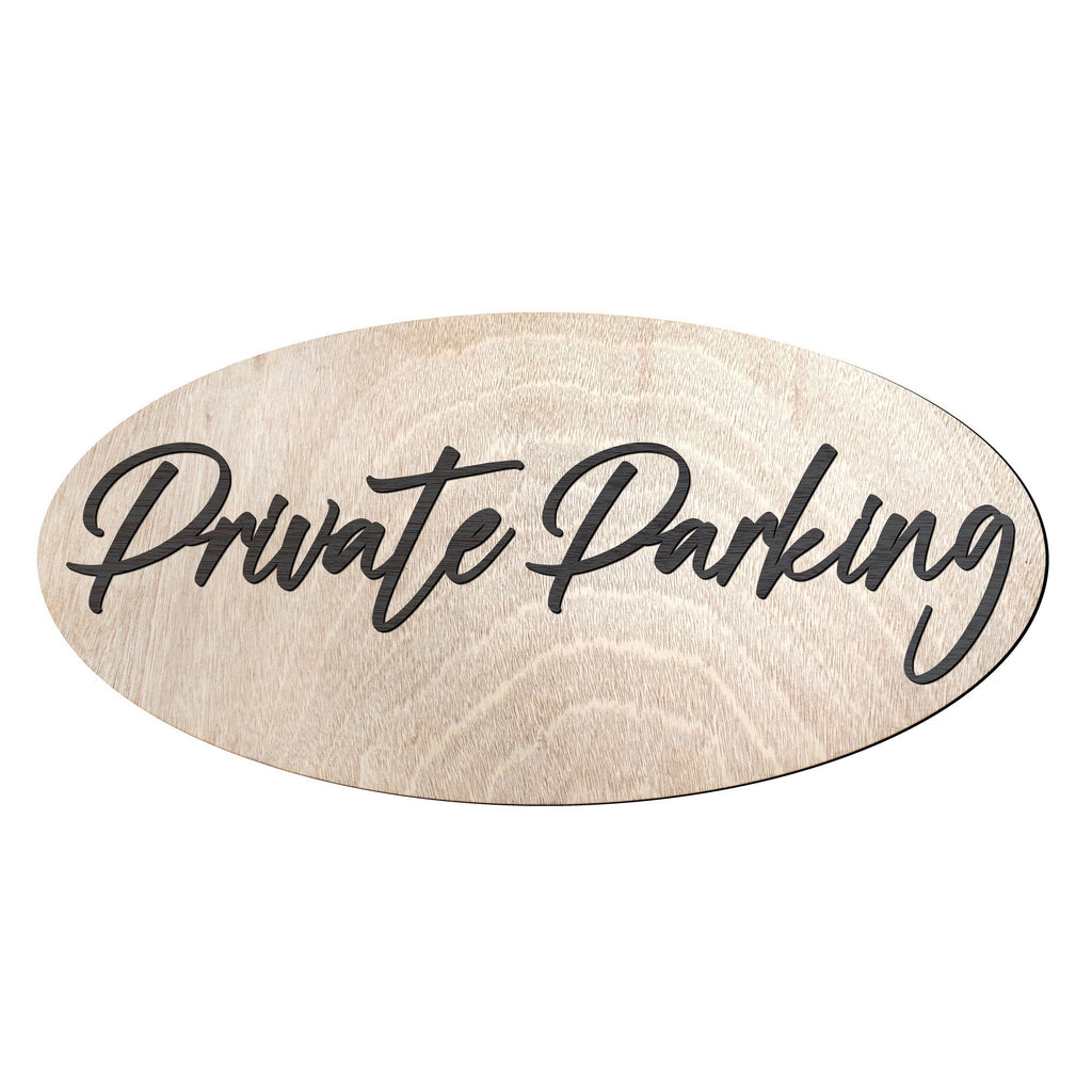 Private Parking sign, Business sign, made in the USA sign, Birch wood sign, Lightweight sign - 320330