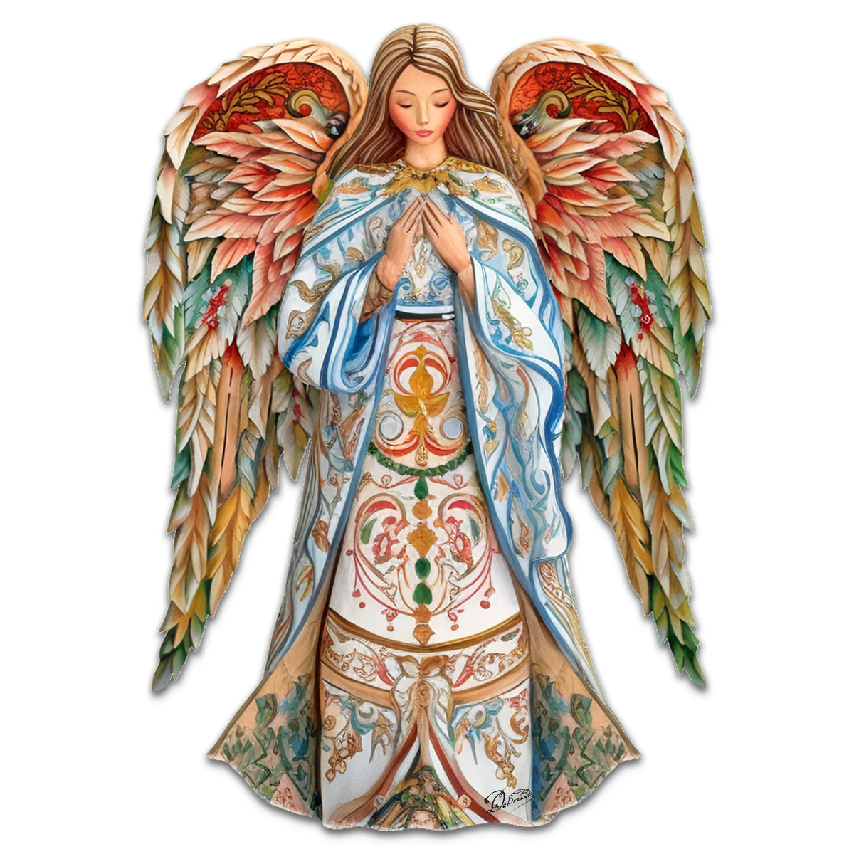 Elegant Angel of Hope Holiday Door Decor by G. Debrekht - Nativity Holiday Decor - 8611073H