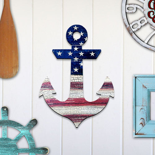 American Anchor Holiday Door Decor - American Christmas Decor - 8198913H