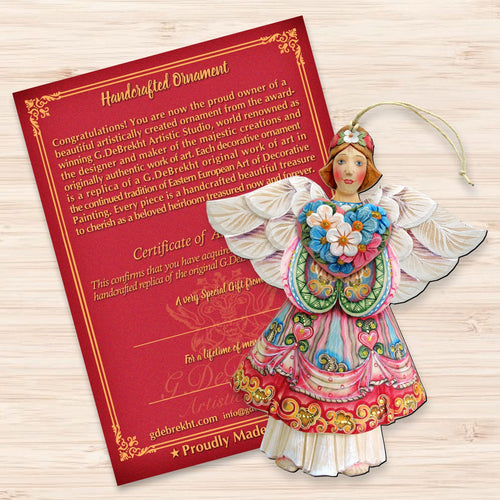 Angel of Love Wooden Ornaments by G.DeBrekht - Love Family Kids Decor - 8155412-S2