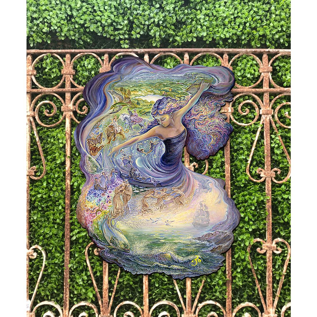Dance of Dreams Holiday Outdoor Yard Sign by Josephine Wall - Christmas Decor - 845618F-JW