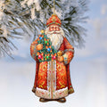 Santa's Tree of Joy Wooden Ornaments by G. Debrekht - Christmas Santa Snowman Decor - 8691418