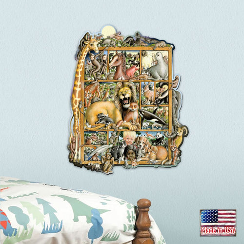 Animals Whimsical Wall Art by Laura Seeley - Love Family Kids Decor - 8513008-LS