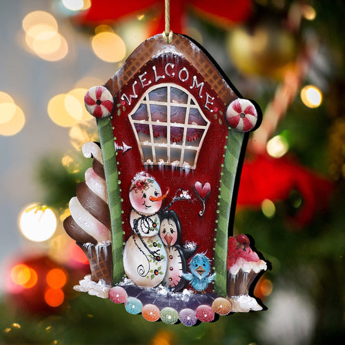 A Season of Sweet Christmas Wooden Ornaments by Jamie Mills-Price Christmas Santa Snowman Decor - 8611079-MP
