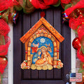 Village Nativity Door Decor by G. DeBrekht - Nativity Holiday Decor - 8152630H