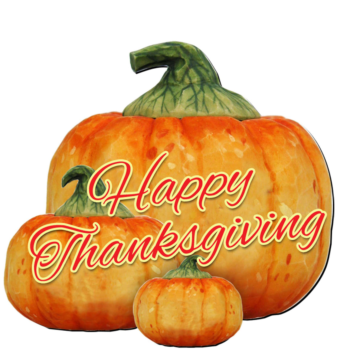 Happy Thanksgiving Pumpkins Halloween Door Decor by G. DeBrekht - Thanksgiving Halloween Decor - 8158414-2GH