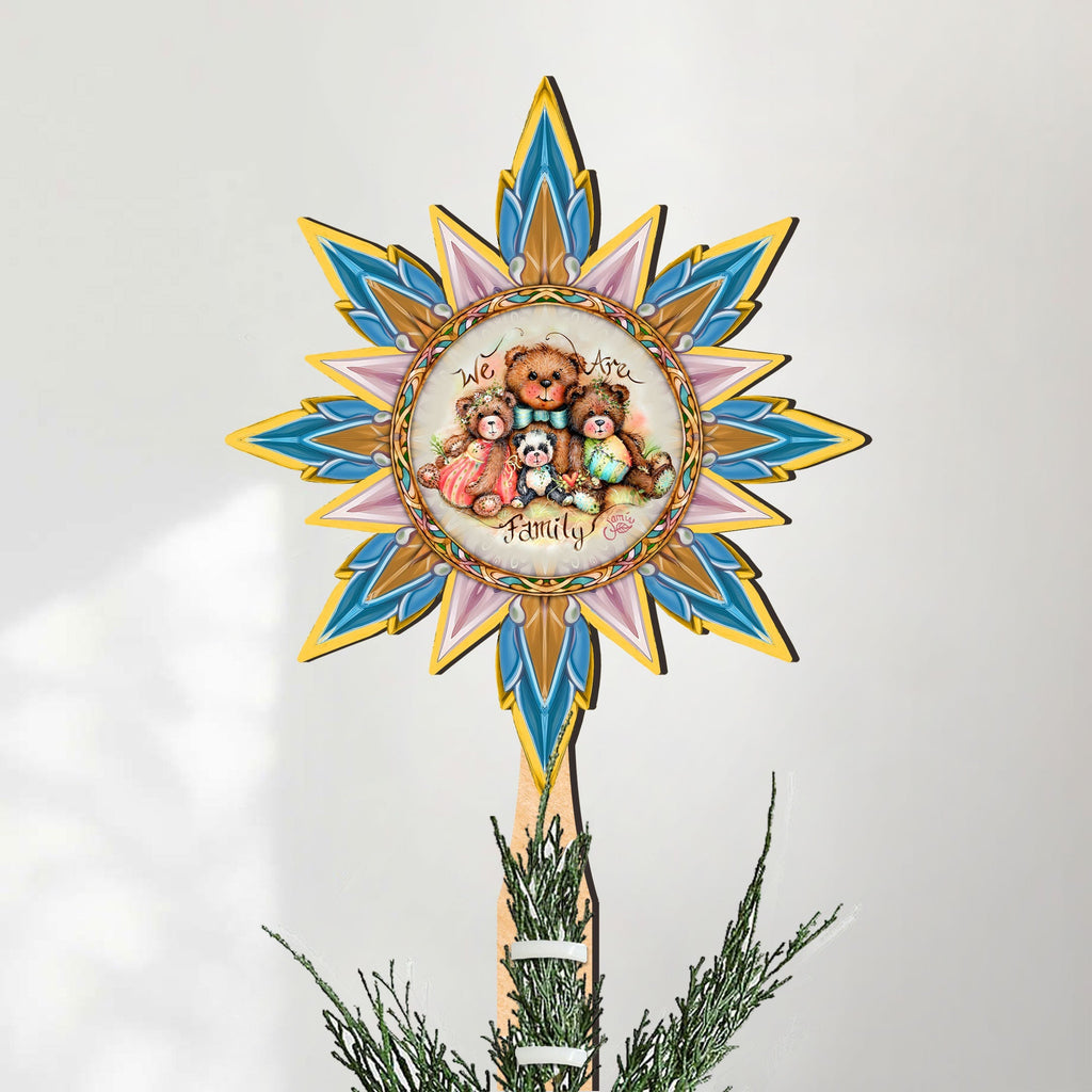 We Are the Family Tree Topper Wooden Decor by Jamie Mills-Price - Christmas Decor - 89520-MP
