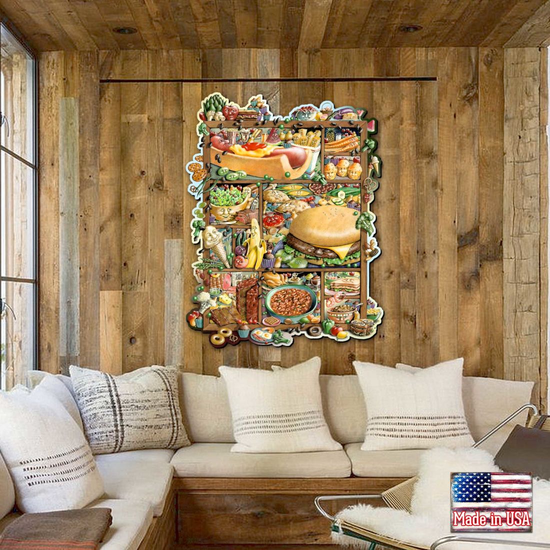 Food Whimsical Wall Art by Laura Seeley - Love Family Kids Decor - 8513006-LS