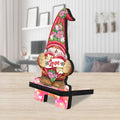 Love Gnome Cell Phone Stand Family Decor Wood Mobile Tablet Holder Charging Station Organizer - 892101C