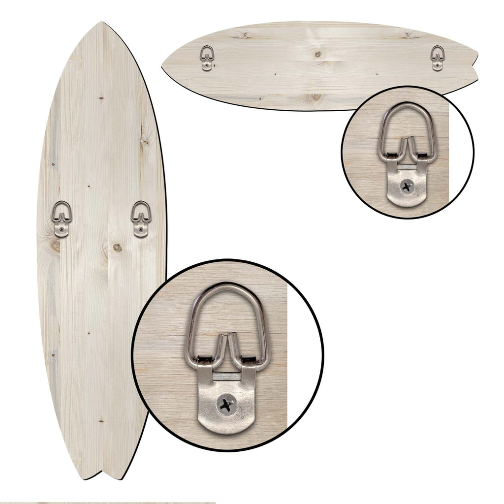 Mermaid Kingdom Surfboard Coastal Wall Art by G. DeBrekht - Coastal Holiday Decor - 8490115HS