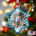 Gather in Peace Father Winter Glass Ornament by J. Bergsma - Christmas Decor - 754-968-JB