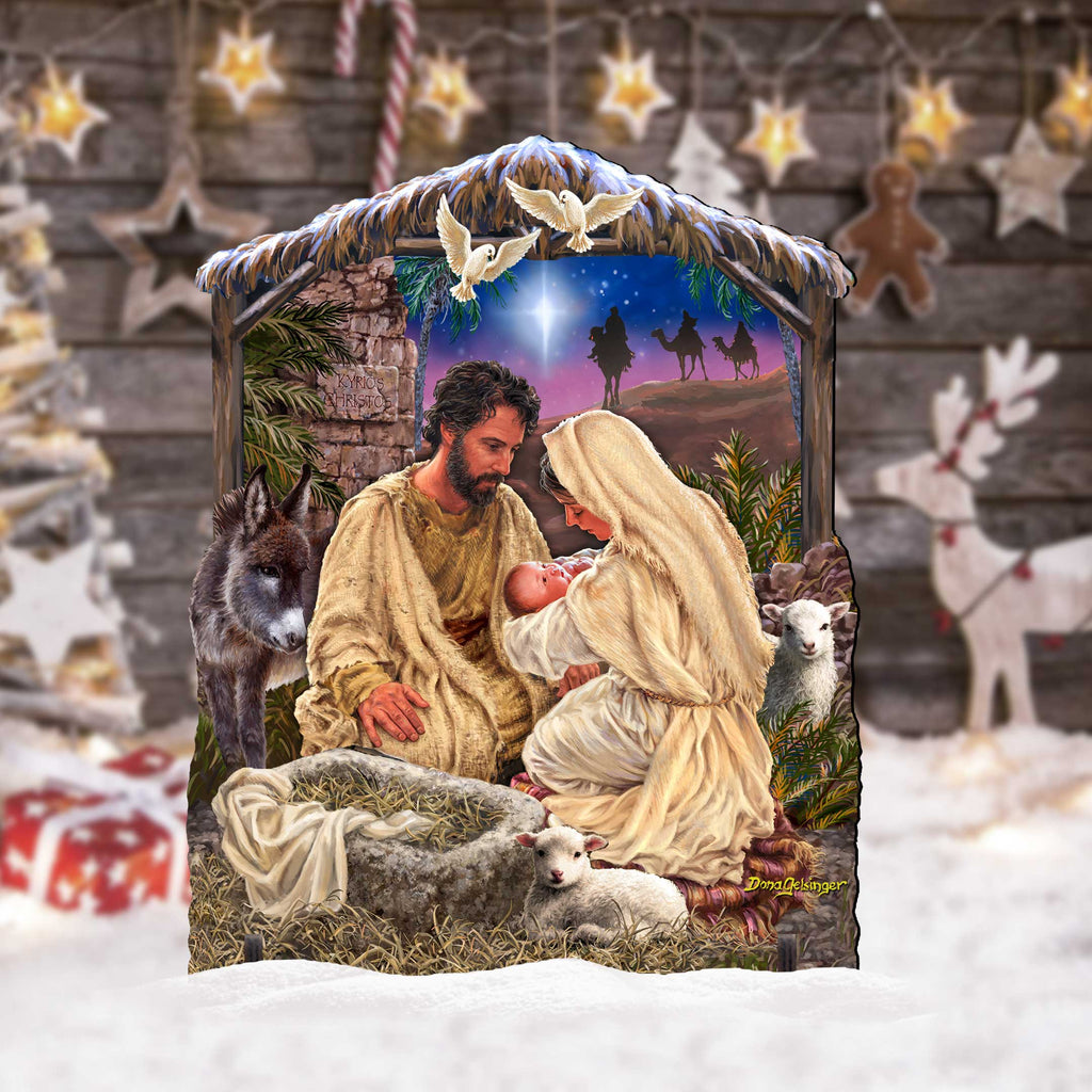 Jesus is Lord Outdoor Decor Yard Decor by D. Gelsinger - Nativity Holiday Decor - 8652813F
