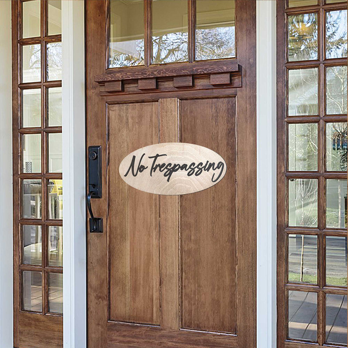 No Trespassing Sign, Business Sign, made in the USA sign, Birch wood sign, Lightweight sign - 320323