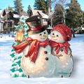 Snow Much in Love Christmas Outdoor Decor by D. Gelsinger - Christmas Santa Snowman Decor - 8461011F-1708
