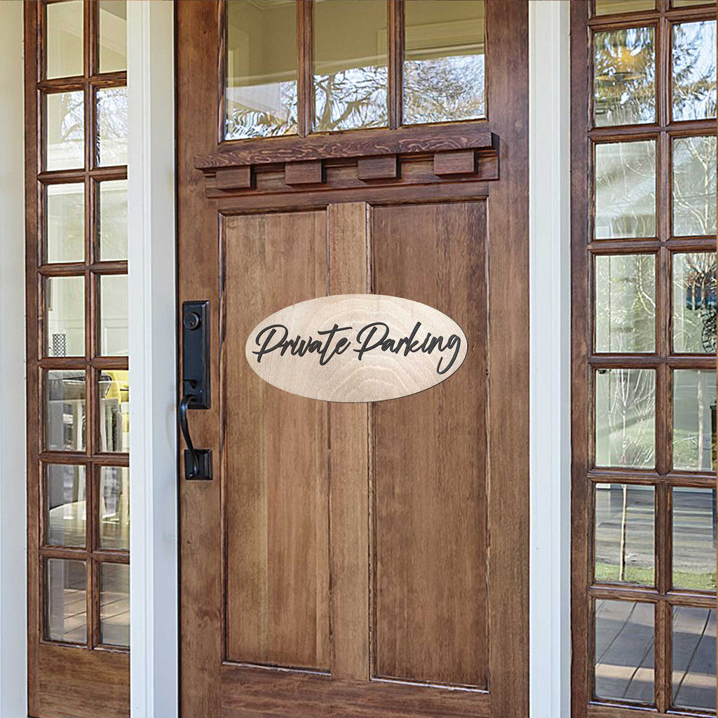Private Parking sign, Business sign, made in the USA sign, Birch wood sign, Lightweight sign - 320330