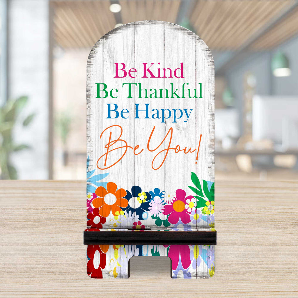 Be You! Cell Phone Stand Family Decor Wood Mobile Tablet Holder Charging Station Organizer - 892066