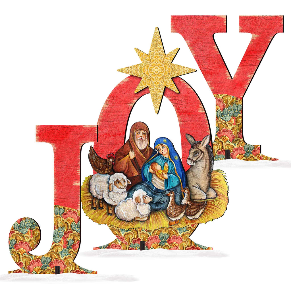 Joy Outdoor Nativity Set  by G. DeBrekht - Nativity Holiday Décor - 8121454F-S3L