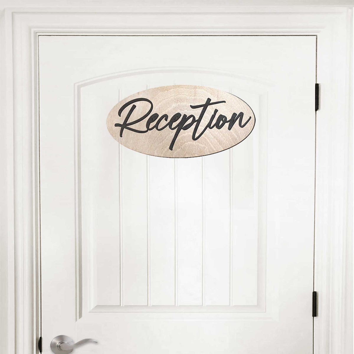 Reception sign, Front desk sign, Business sign, Made in the USA sign, Made from wood - 320333