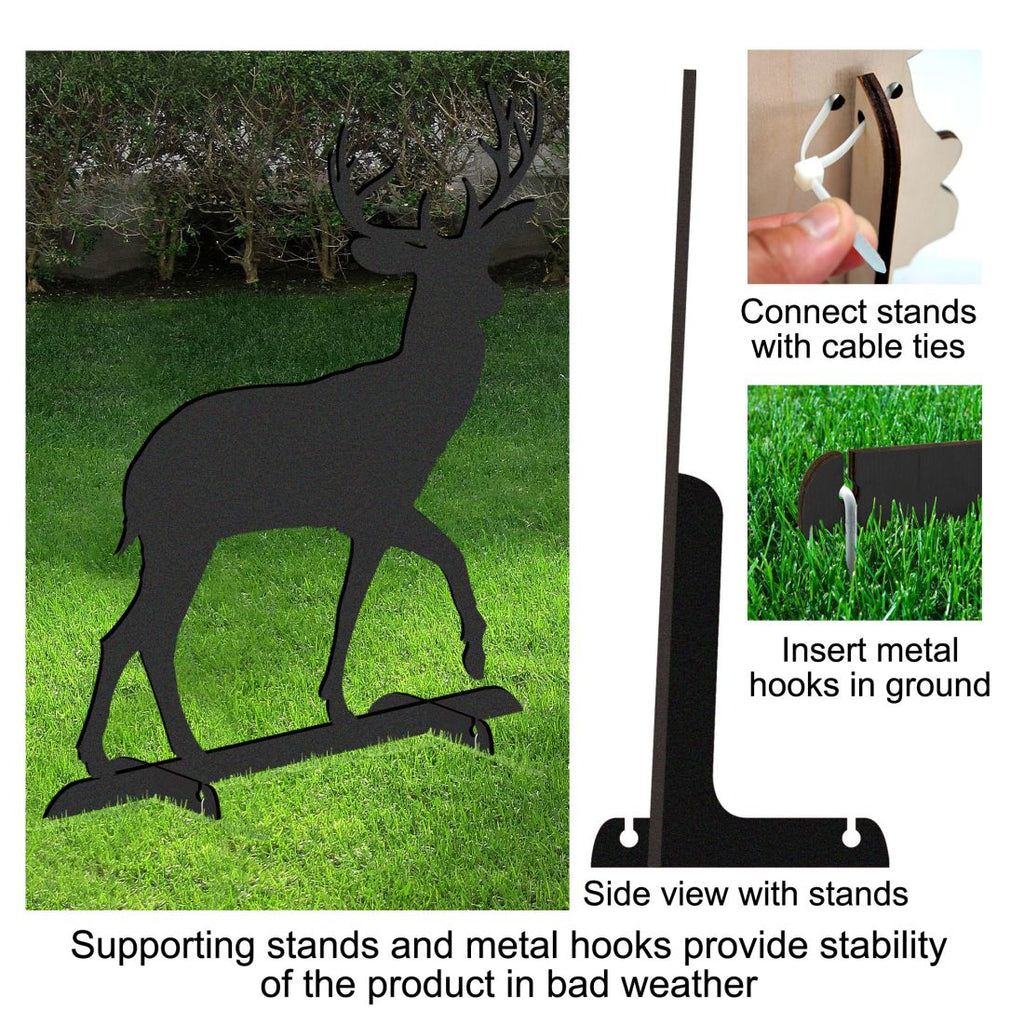 Prancing Deer Wildlife Outdoor Decor by G. DeBrekht - Wildlife Holiday Decor - 8198211-1F