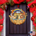 Noah's Ark Nativity Door Decor by G. DeBrekht - Nativity Holiday Decor - 8114050H