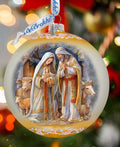 Large Glass Ornament - Nativity Chronicles Holiday Decor by G. Debrekht - Christmas Holiday Decor - 73964