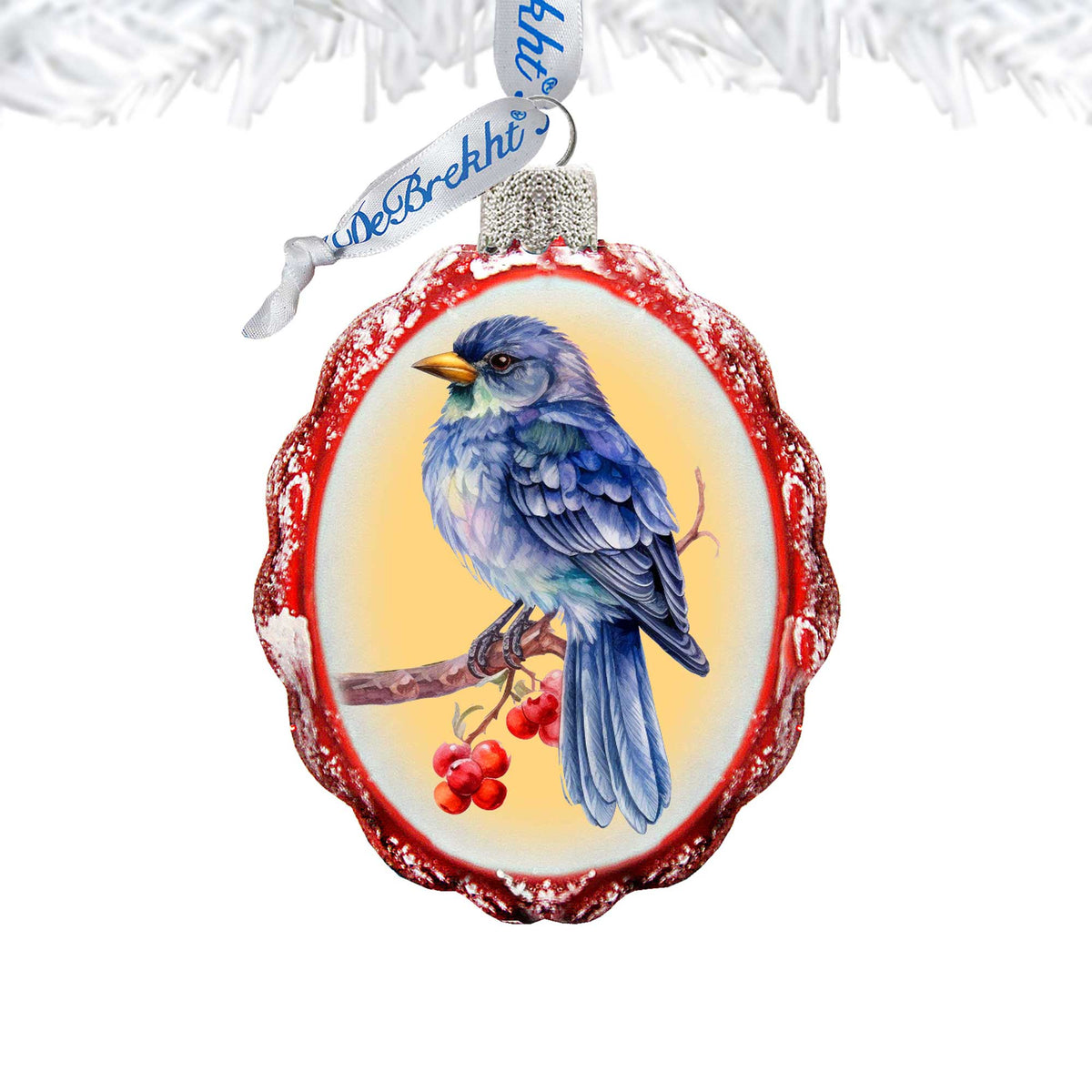 Bluebird Mercury Glass Ornaments by G. Debrekht - Wildlife Holiday Decor - 776006