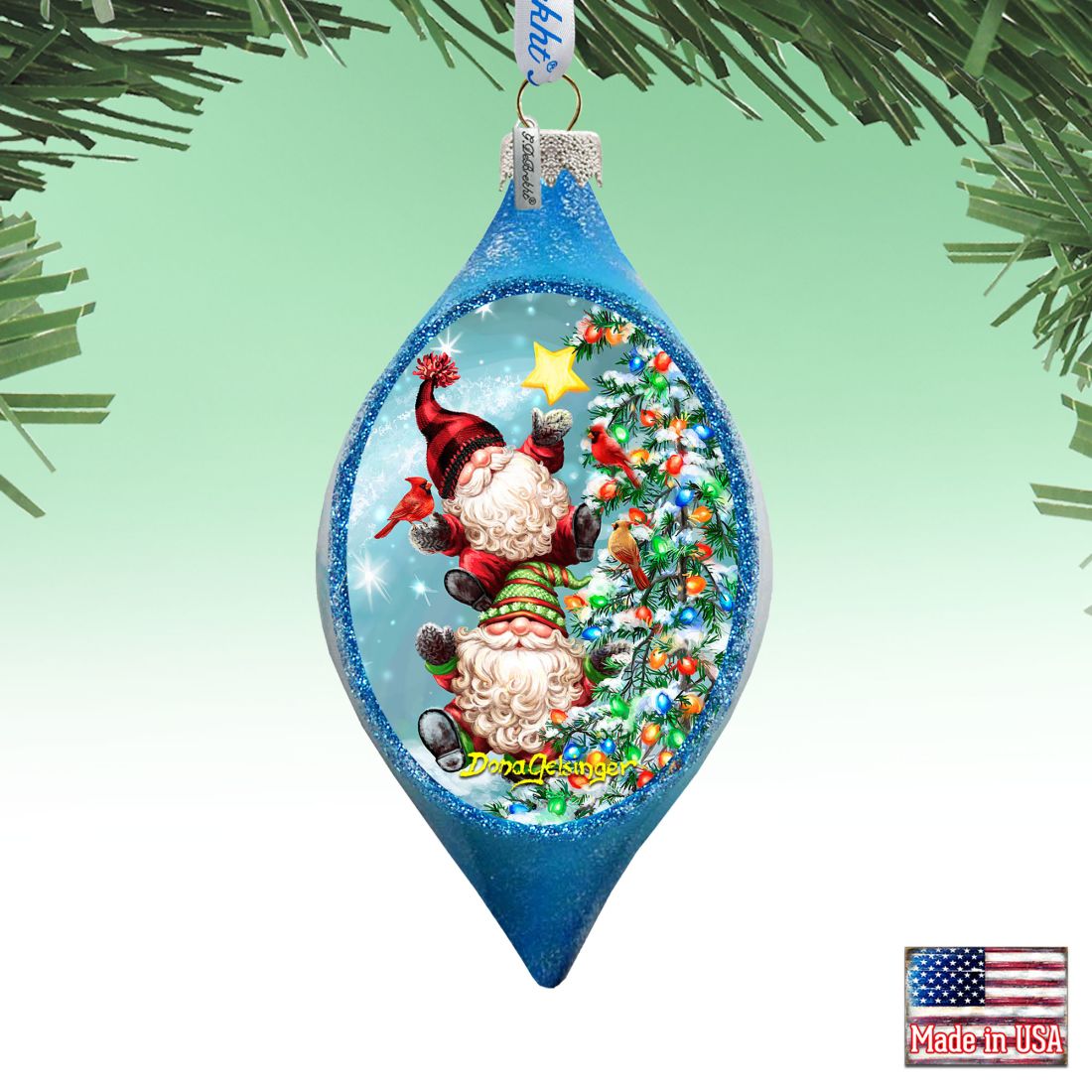 Father Forgive Them Drop Glass Ornament by D. Gelsinger - Christmas Decor - 757-105-DG