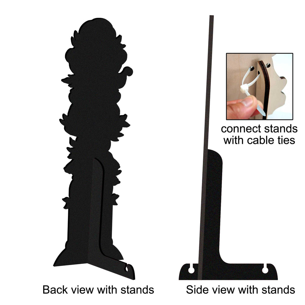 Turkey and Friends Set of 2 Walkway Greeters Outdoor by Jamie Mills-Price - Thanksgiving Halloween Decor - 8457805F-S2
