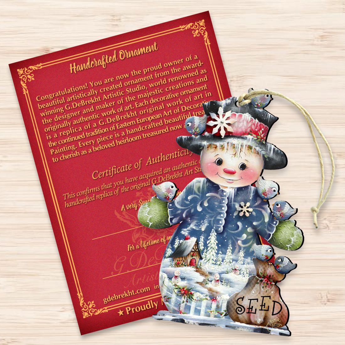 Freezing Friends (Frosting Sparkle) by Jamie Mills-Price - Christmas Santa Snowman Decor - 8457511