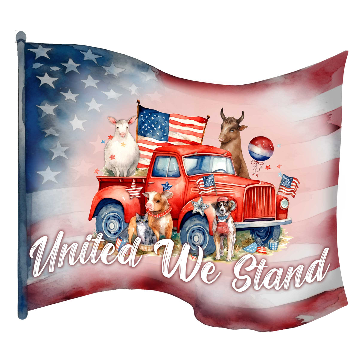 Front door welcome sign American flag United we stand Front porch Patriotic wreath Main entrance banner Welcome sign - Wooden front porch decor - 933106H