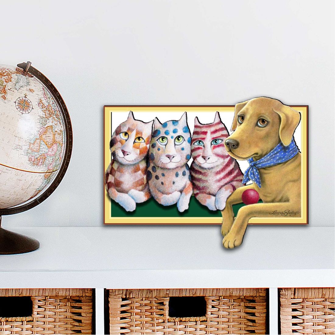 The Dog Holiday Outdoor Decor Large Ornament by Laura Seeley - Pets Dog and Cats Decor - 8511019M