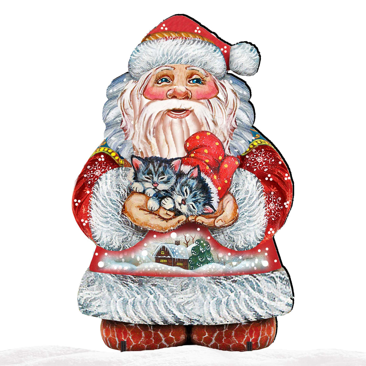 Deerest Friends Christmas Outdoor Yard Sign by G. DeBrekht - Christmas Santa Snowman Decor - 8118081F