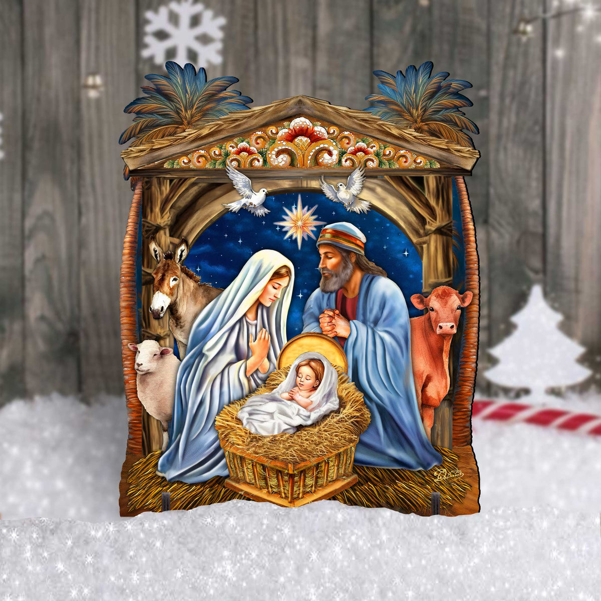 Nativity Outdoor Décor Yard Décor by G. Debrekht - Nativity Holiday Décor - 852761F