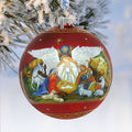 Limited Edition, Oversized Guarding Light Iconic Nativity Ball Glass Ornament, Christmas Decor - 73860 by G. DeBrekht